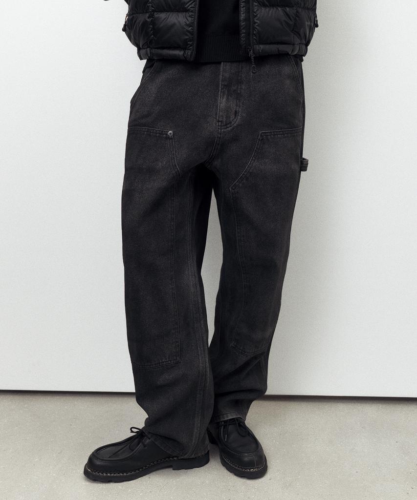 THISISNEVERTHAT Denim Double Knee Pant Washed Black