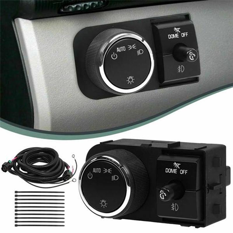 Fog Lamp Control Adjustment Switch Wiring Harness Kit 25858705 For Silverado Sierra 1500 2500 3500 Headlight