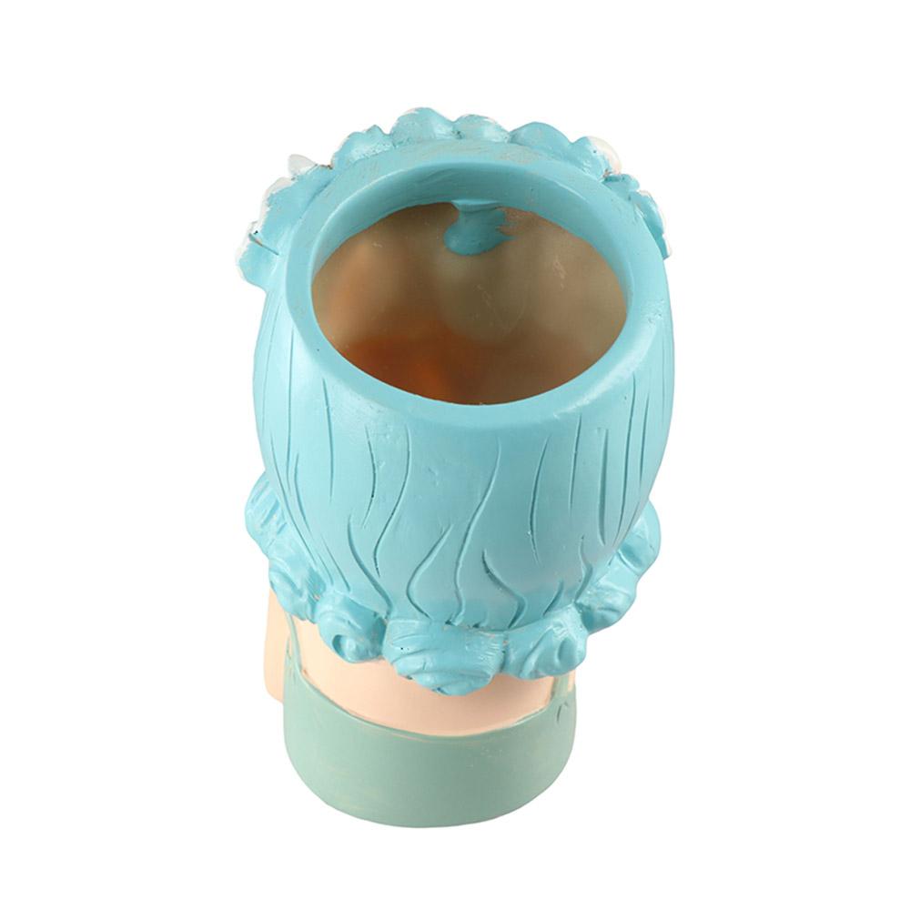Cartoon Face Planters Pots Girl Statue Succulent Planter Pot Fairy Flowerpot  Cafe
