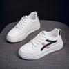 2025 Autumn White Shoes New Korean Version Ins Female Students Height Increase Platform Sports Board Shoes Casual Street Women's Shoes