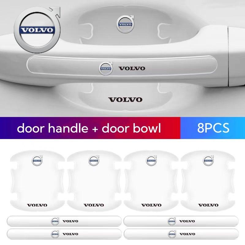 For Volvo Car Door Bowl Handle Protector Stickers Transparent Anti-scratch Film For Volvo XC40 XC90 XC60 V40 V90 V60 V70 C40 S80