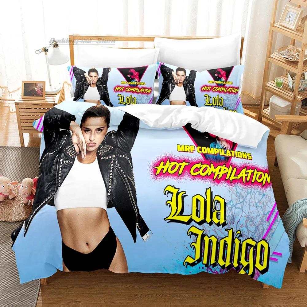 

Lola Indigo Bedding Set Single Twin Full Queen King Size Bed Set Aldult Kid Bedroom Duvetcover Sets 3D Print Cool Hip Hop 70x133cm