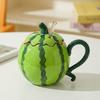 Heat Resistant Ceramic Watermelon Cup 500ml Capacity Coffee Mugs Cute Drinking Cup  Cafe