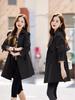 2025 Korean Style Plus Size Mid-Length Trench Coat - Women's Casual, Slimming, Trendy Fashion