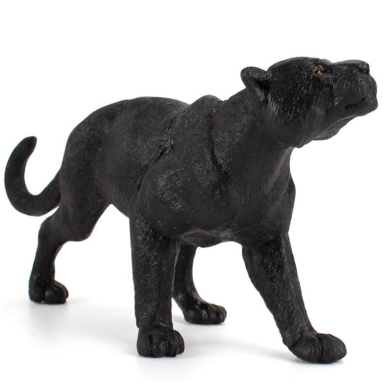 Figurine Animalière Pvc Panthère Noire avec Design Authentique pour les Passionnés de Nature