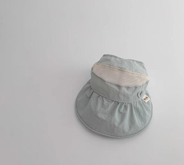 

Baby hat spring and summer empty top hat children s thin quick-drying breathable big-brimmed sun hat sun hat Korea