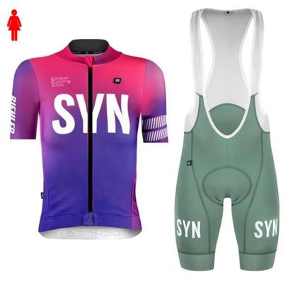 2026 Dámský Race Pro Team SYN Krátký rukáv Cyklistické oblečení Přiléhavý Silniční cyklistický dres Bib šortky Anti-UV Set Dres na silniční závod
