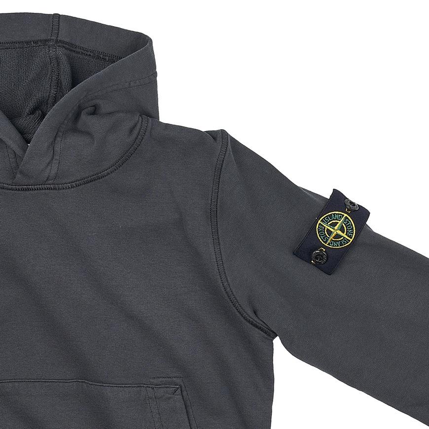 Stone Island Hoodie With Logo Patch Kids hoodies Dark-Gray 781661640-V0065