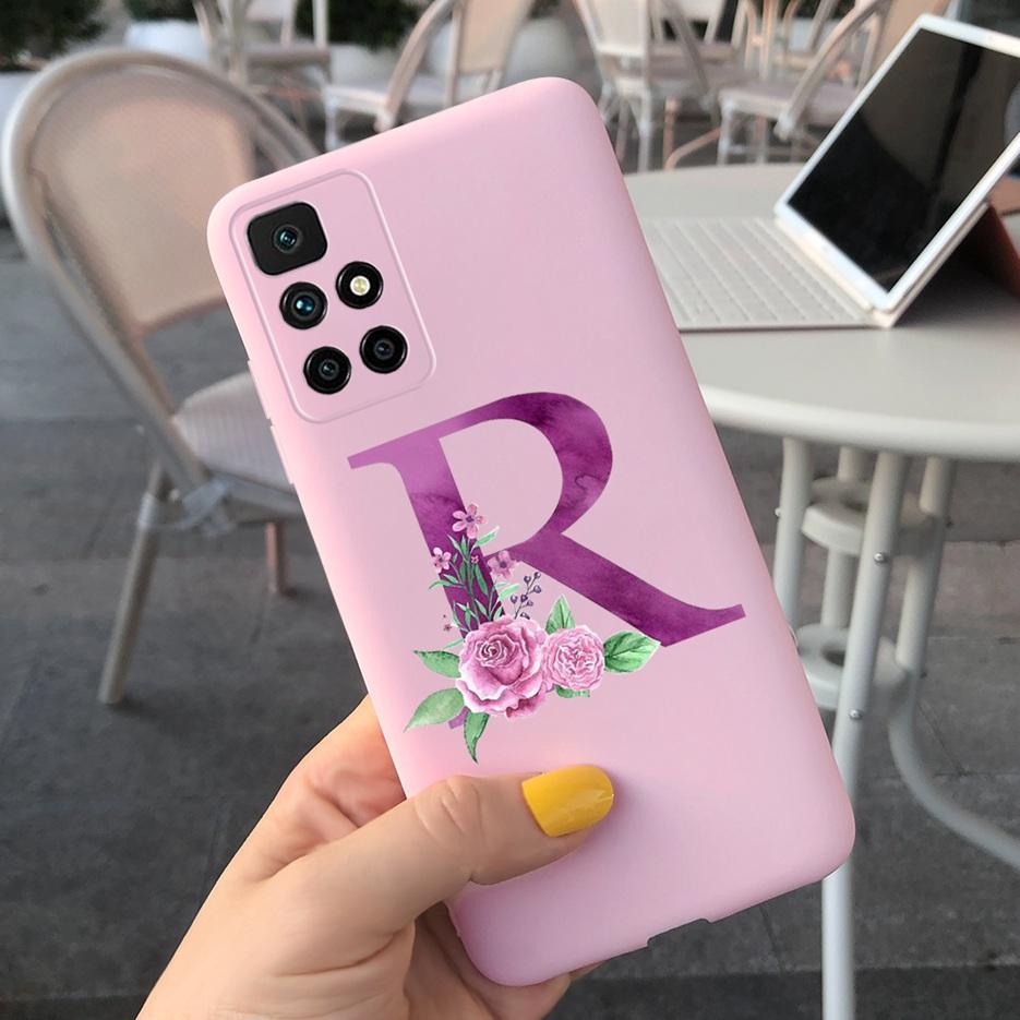 For Xiaomi Redmi 10 Case Simple Fashion Letters Cover 6.5'' Silicon Soft TPU Case For Xiaomi Redmi 10 Redmi10 Coque Funda Bumper