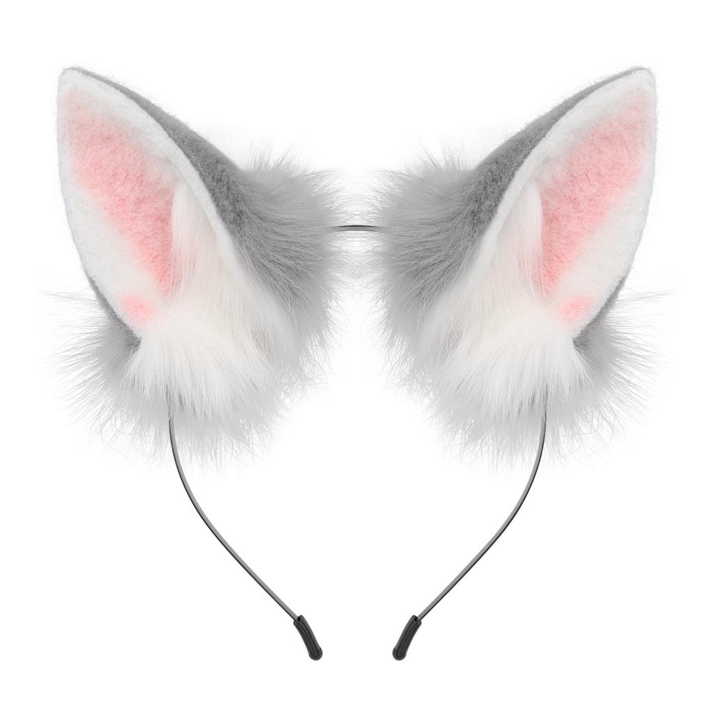 Bandeau Oreilles d'Animal en Peluche pour Fête Costumée d'Halloween