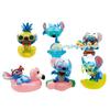 6Pcs Latest Stitch Toy Adorable Warm Season Series Collectible Doll Model Car Decoration Birth Date Present great for daily use