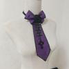 Gothic Lolita Style Cravate Rose Cross Bow Tie Retro Personality JK Uniform Accessories Punk Style Decorative Collar
