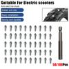 50/100pcs Universal Tire Studs Screws Nails Wheel Tyre Snow Spikes Set Anti-Slip Anti-Ice for Electric Scooter Truck Motorcycle