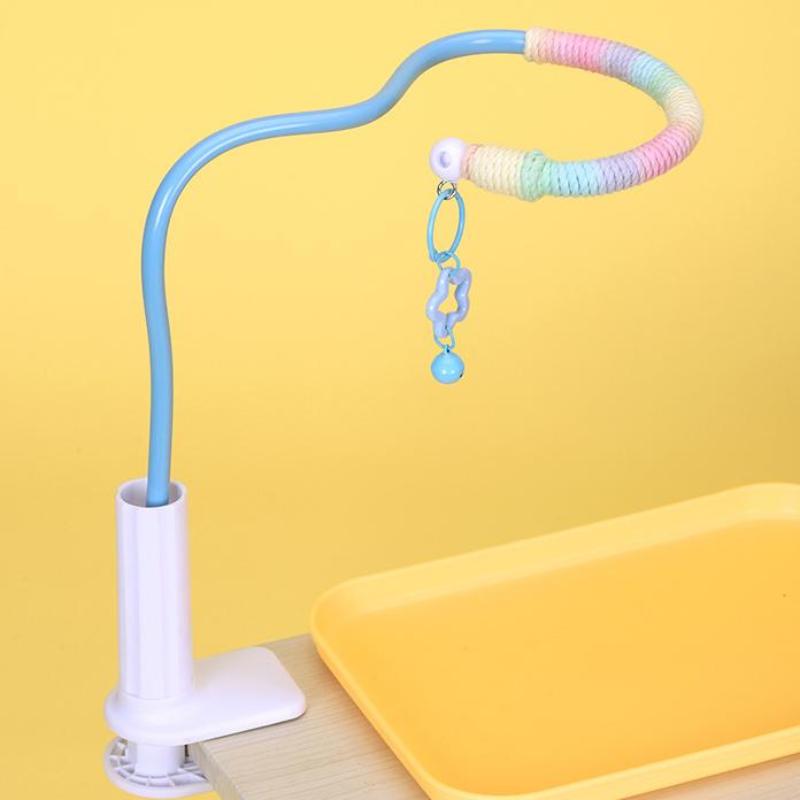 Stojan na bidýlko pro ptáky Výcvik ptáků Přenosná stolní platforma Papoušek Neofémy Vnitřní Andulky Ohýbací stojan Klecové příslušenství