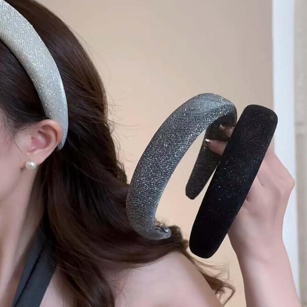 PROLY New Fashion Headband For Women Solid Color Casual Spongy Hairband Autumn Soft Turban Hair Accessories