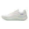 Li Ning Cushioning Slip Resistant Abrasion Resistant Lightweight Low Top Running Shoes Women's Mist White ARSV016-2