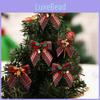 Handcrafted Christmas Bow Ornament With Bell Festive Gift Box Decoration In Various Styles
