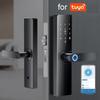 Pour Tuyas Maison Intelligente WiFi Télécommande Déverrouillage Serrure de Porte Électronique à Empreintes Digitales Avec Carte Clé IC Porte d'Entrée Serrure à Mot de Passe Tactile