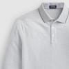 Polo Ralph Lauren Striped Trim Small Pony Embroidered Casual Long Sleeve Polo Shirt Men tops Light-Gray MNPOKNI16821196-020