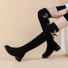Footwear Thigh High Women's Boots Rhinestone Heels Shoes for Woman Elegant Heeled Above Over The Knee Fashion 2024 New in Sale