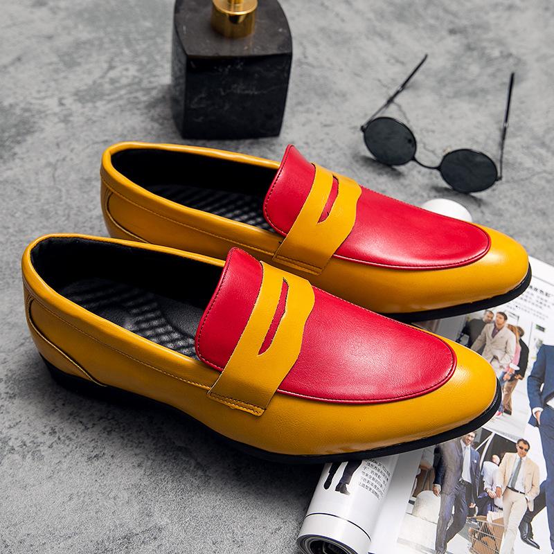 

Summer European Station One Pedal Large Size 48 Trendy Shoes Men s Business Casual Leather Shoes British Trendy Shoes 48