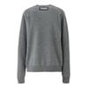 ONITSUKA TIGER LS Knit Top Solid Color Fashion Loose Round Neck Long Sleeve Sweater Unisex Tops Gray 2183B363-020