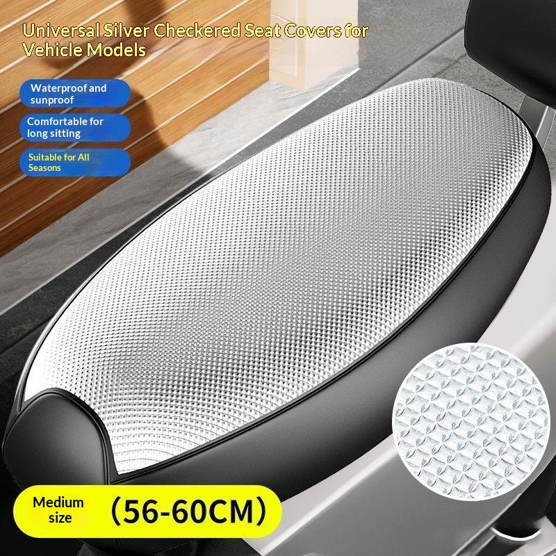 Electric Scooter Seat Cover Waterproof Sunproof Wear Resistant Leather All Season Riding Use