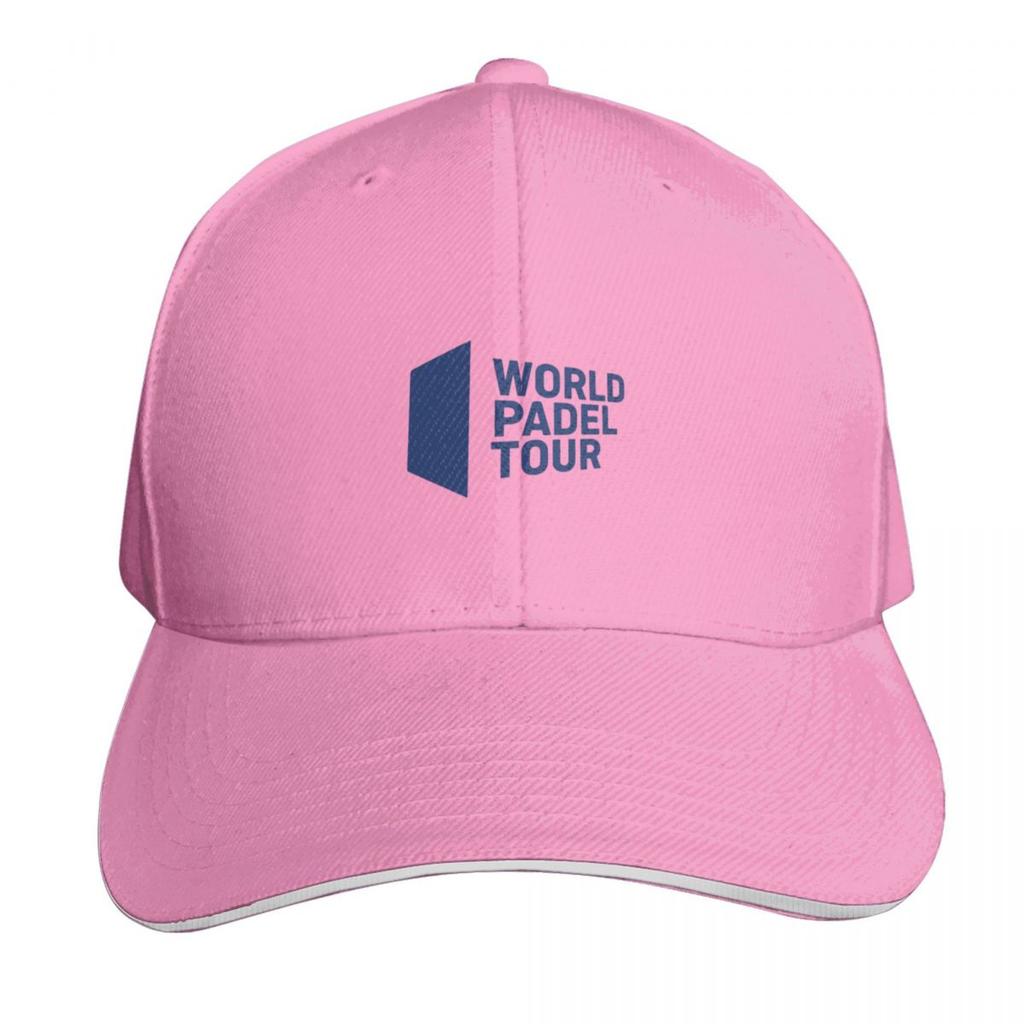 World padel tour logo blue Baseball Cap Curved Brim Classic Fit Low Profile Unstructured Unisex for Unisex Women
