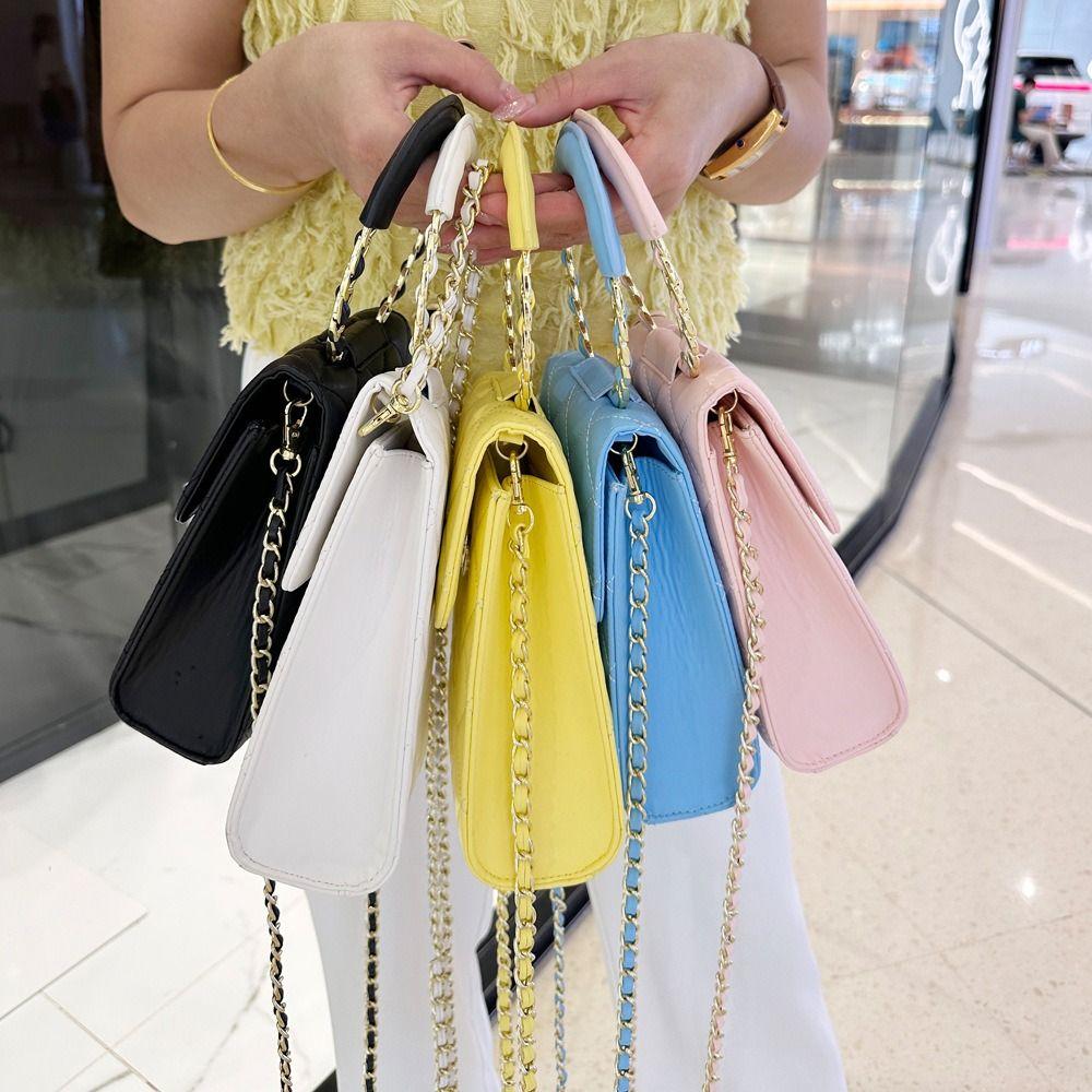 

Сумка из искусственной кожи с вышивкой Chainr, сумка через плечо на одно плечо, новые сумки-тоут, женские сумки