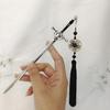 Stylish Hair Clip Swords Shaped Tassels Hair Barrette Alloy Texture Hair Accessory Hairpin Present for Swords Enthusiasts