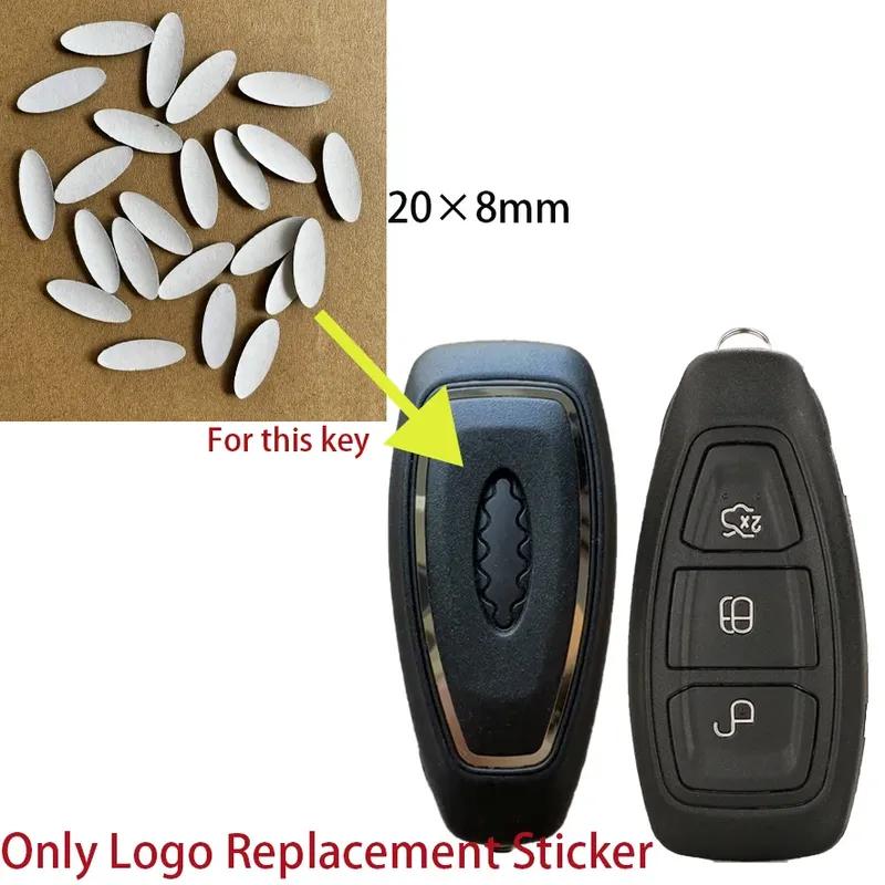 20*8mm DIY Emblem Logo Replacement Sticker Emblem For Ford remote key shell For Ford Focus C-Max Mondeo Kuga Fiesta B-Max For Ford 100PCS