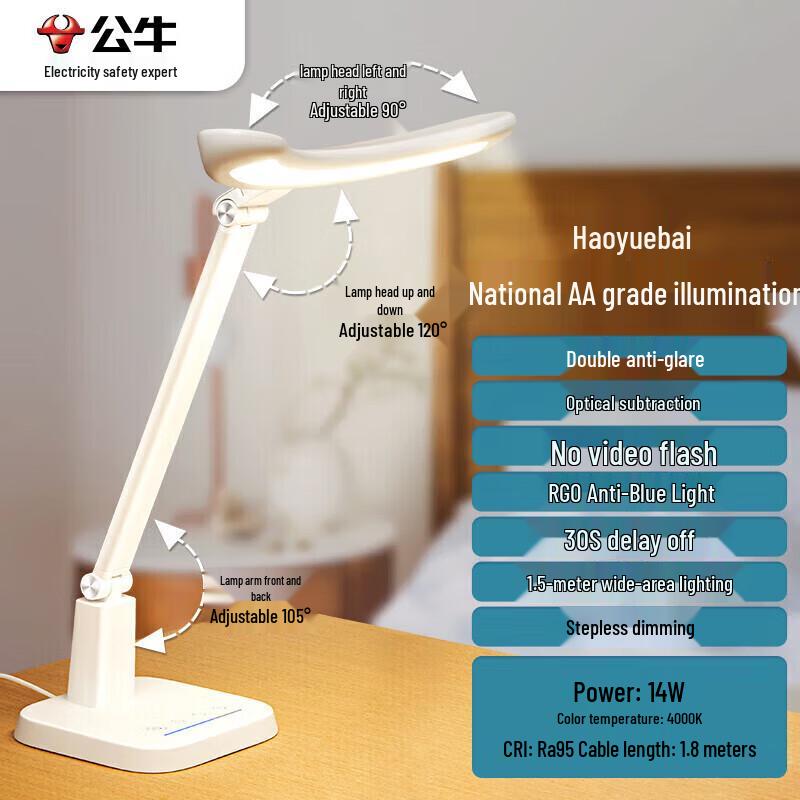 BULL Multi-Stage Dimmable LED Desk Lamp