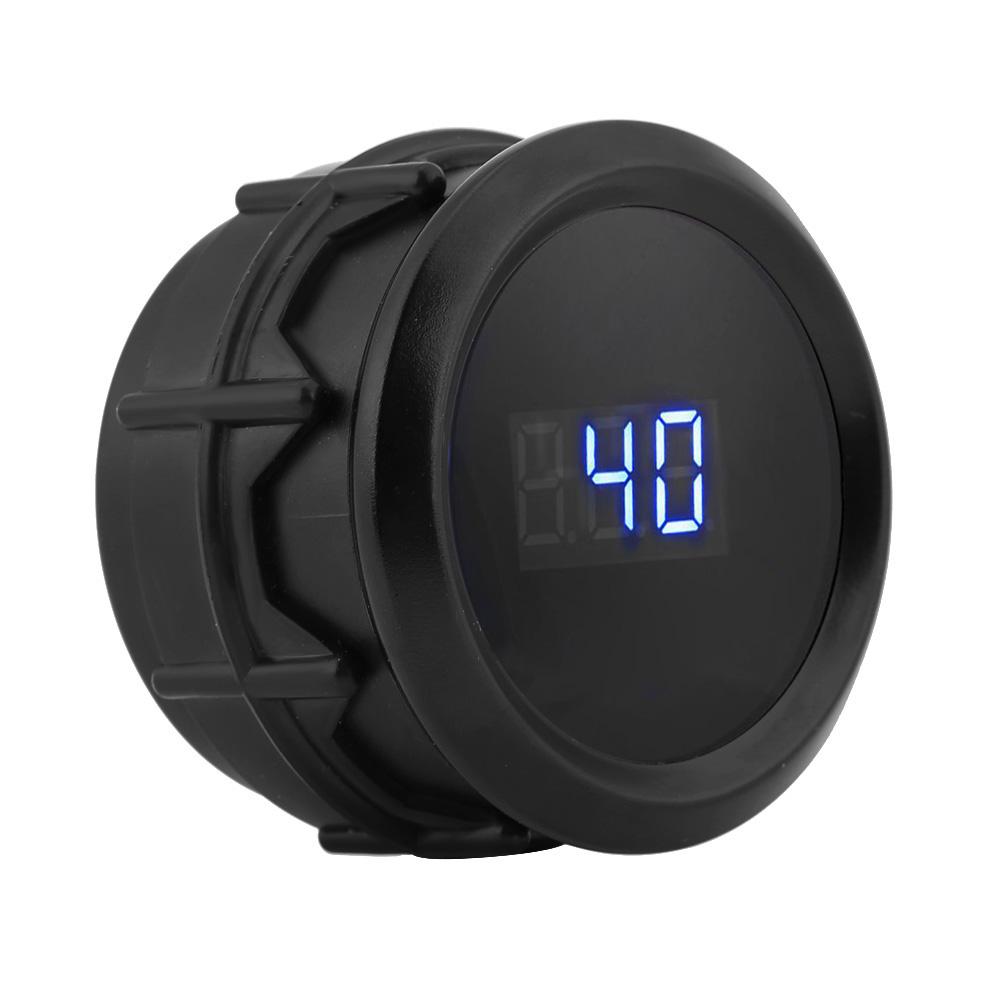 2 Inch 52mm Car Blue LED Digital Water Temperature Gauge Kit with Temp Sensor Black