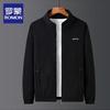 ROMON Men's Fleece Stand-Collar Casual Jacket