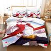 Mode 3D-Druck Summer Wars King Kazma Bettwäsche-Set Cartoon Anime dreiteiliges Set Erwachsene Kind Schlafzimmer Bettbezug-Sets Heimtextilien