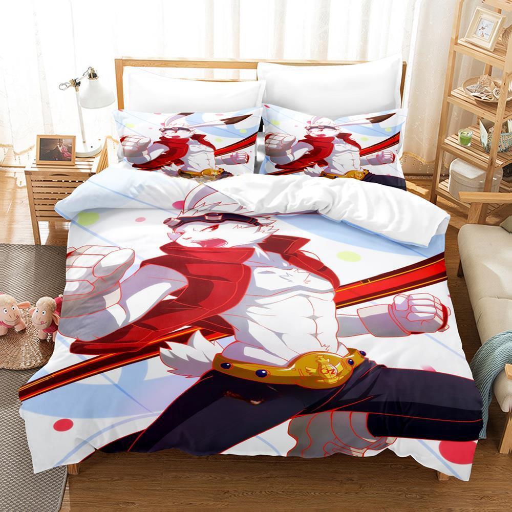 Fashion 3d Print Summer Wars King Kazma Bedding Set Cartoon Anime Three-piece Set Adult Kid Bedroom Duvetcover Sets Home Textile