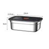Stainless Steel Camping Lunch Box Sealed Microwave Suitable Leak-proof Large Capacity Refrigerator Freezer Storage Box