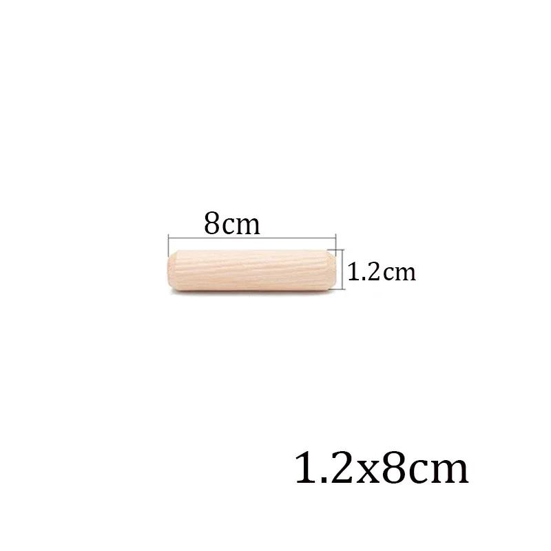 100/50 stücke Holzbearbeitung Dübel Handwerk Dübel Pins Stangen Set Möbel Beschlag Dübel Pin Holz Schrank Schublade Runde Geriffelte Holz