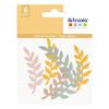 Feuilles en papier décoratives - ARTEMIO - 6 feuilles - Multicolore - Idéal pour décoration - 8,5 x 3 cm