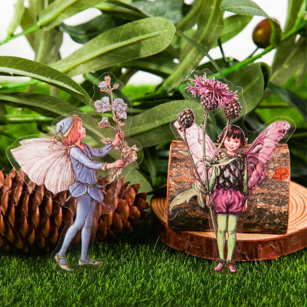 RetroStoryPET Bloemenspookje Stickers: Retro Journal & Collage Decoratie