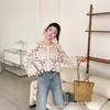 Fashion loose and thin hollow crochet knitted sweater women's new foreign style unique chic cardigan long-sleeved top