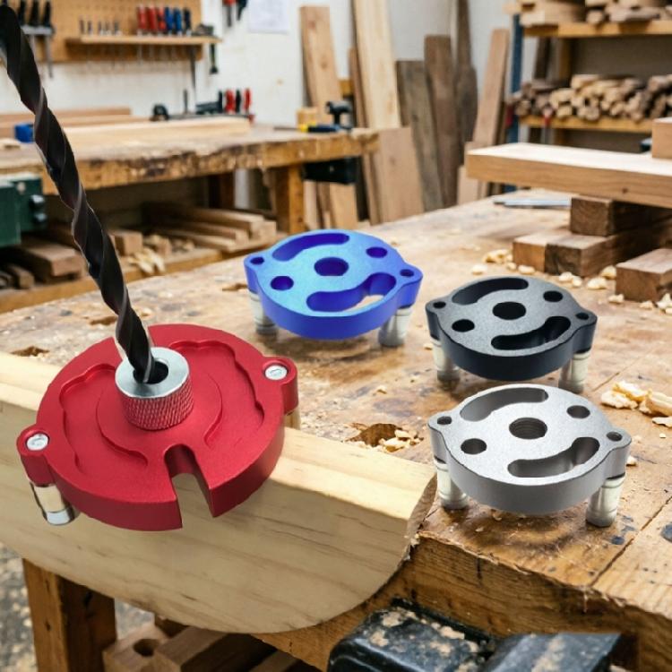 Heavy Duty Hole Positioning Tool Woodworking Doweling Jig Set 9 Bushings 2Mm-10Mm Precise Drill Guide Aluminum Alloy Adjustable Feet