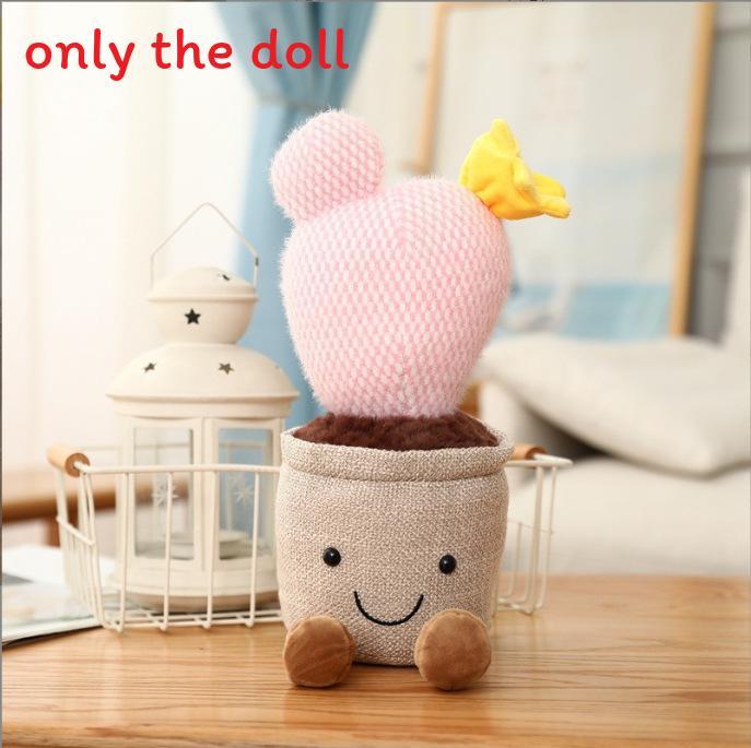 Plush Succulent Plant Series Tulip Plush Toy With Cartoon Design For Living Room Decor