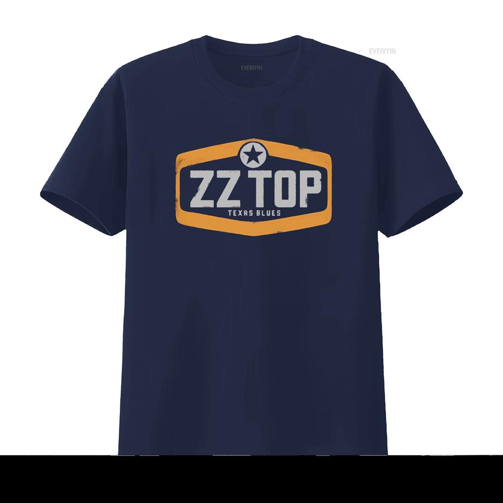 Cotton T Shirt ZZ Top Texas Blues True Texans Billy Gibbons Dusty Hill Print vintage Washed Unisex Casual designer clothes