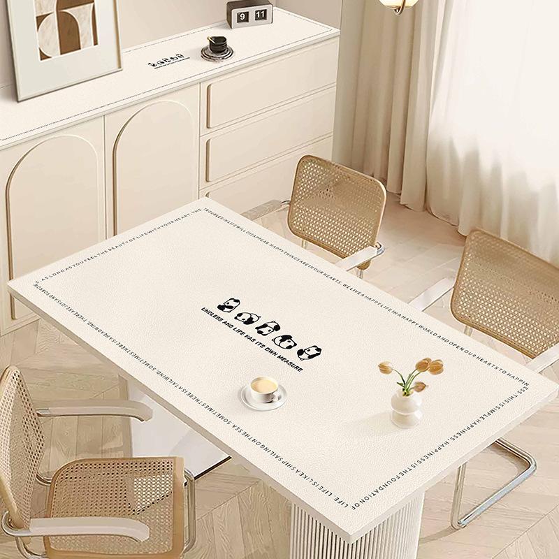 Small Fresh Dining Table Mat, Simple And Light Luxury Table Mat, Coffee Table Mat, Waterproof And Oil-Proof, Leave-In Washable, Erasable And