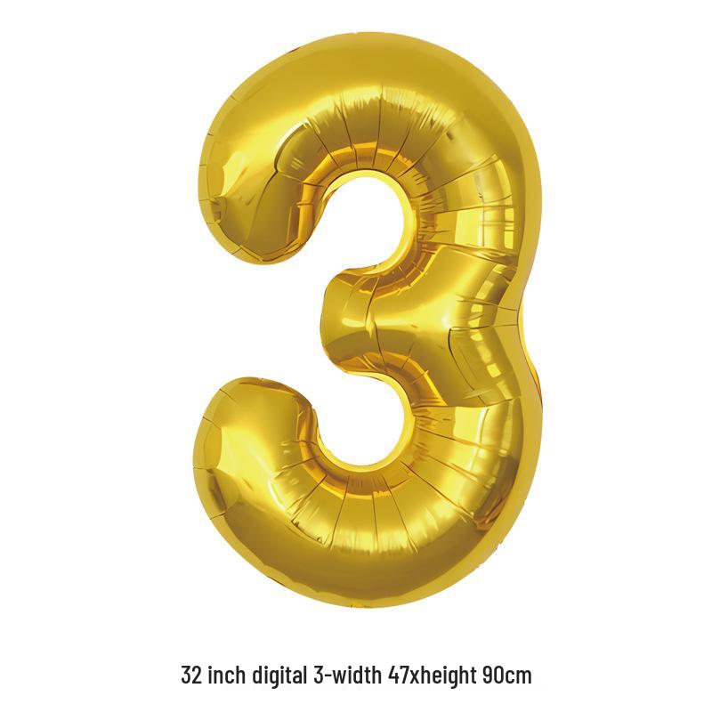 32-Inch White Number '40' Birthday Balloon, Aluminum Foil Party Decoration Prop