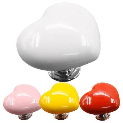 Love Shape Toilet Button Press Top Assistant Sticky Drawer Pull Handle Home Decorations for Bathroom Bedroom Kitchen MIT