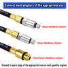 TU-21 Cylinder Leak Tester Compression Leakage Detector Set Double Gauge Petrol Engine Leakdown Detection Test Automotive Tools