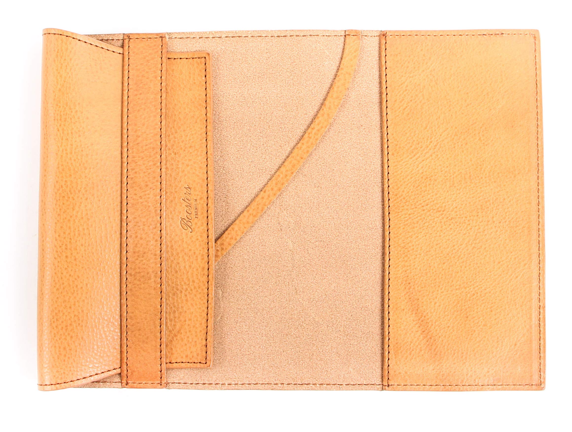 

Boosters Minerva Box Paperback Book Cover Leather Genuine Leather Bunko Free Size [Boosters] (Sabbia)