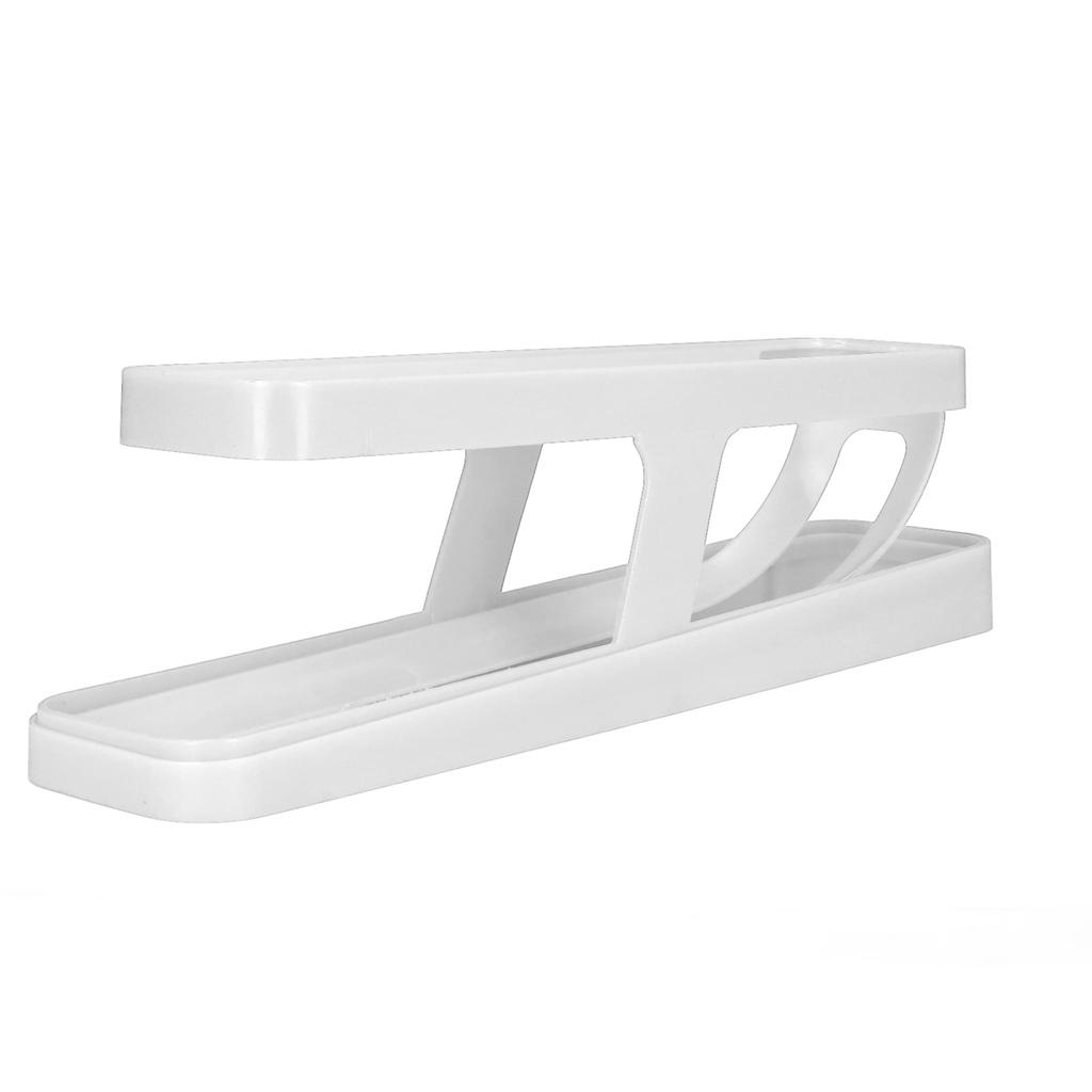 Refrigerator Egg Holder Professional Home Kitchen Countertop 2 Tier Rolling Egg Dispenser Storage